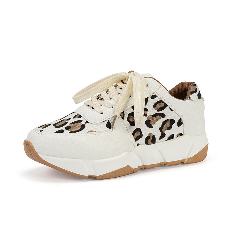 Women's Leopard Running Sneakers