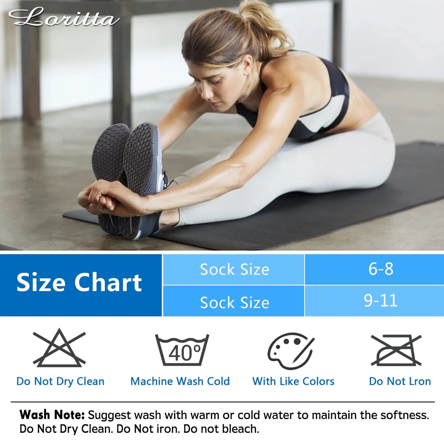 Womens Ankle Socks, Athletic Running Sports Cushioned Colored Socks 6 Pairs, Size 6-8