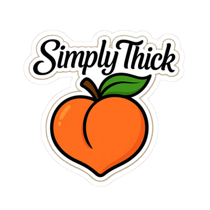 Simply Thick Peach Kiss-Cut Sticker
