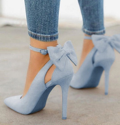 Women's Bow Pointed-Toe High Heels