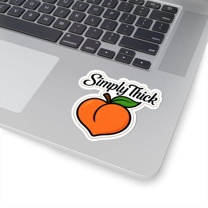 Simply Thick Peach Kiss-Cut Sticker