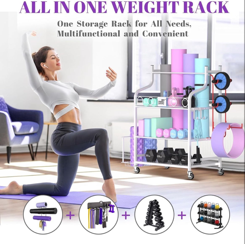 MyThingLogic Yoga Mat Storage Rack