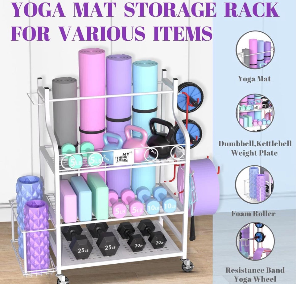 MyThingLogic Yoga Mat Storage Rack