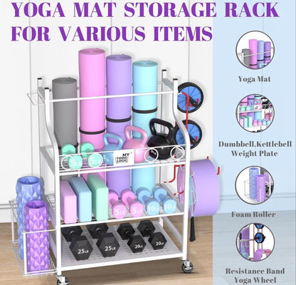 MyThingLogic Yoga Mat Storage Rack