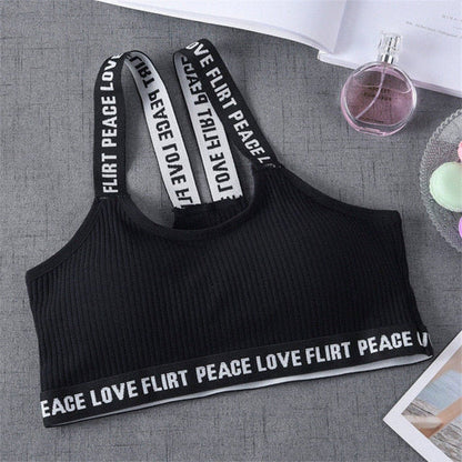 Sport Cropped Top Bra, For Women's Sportswear