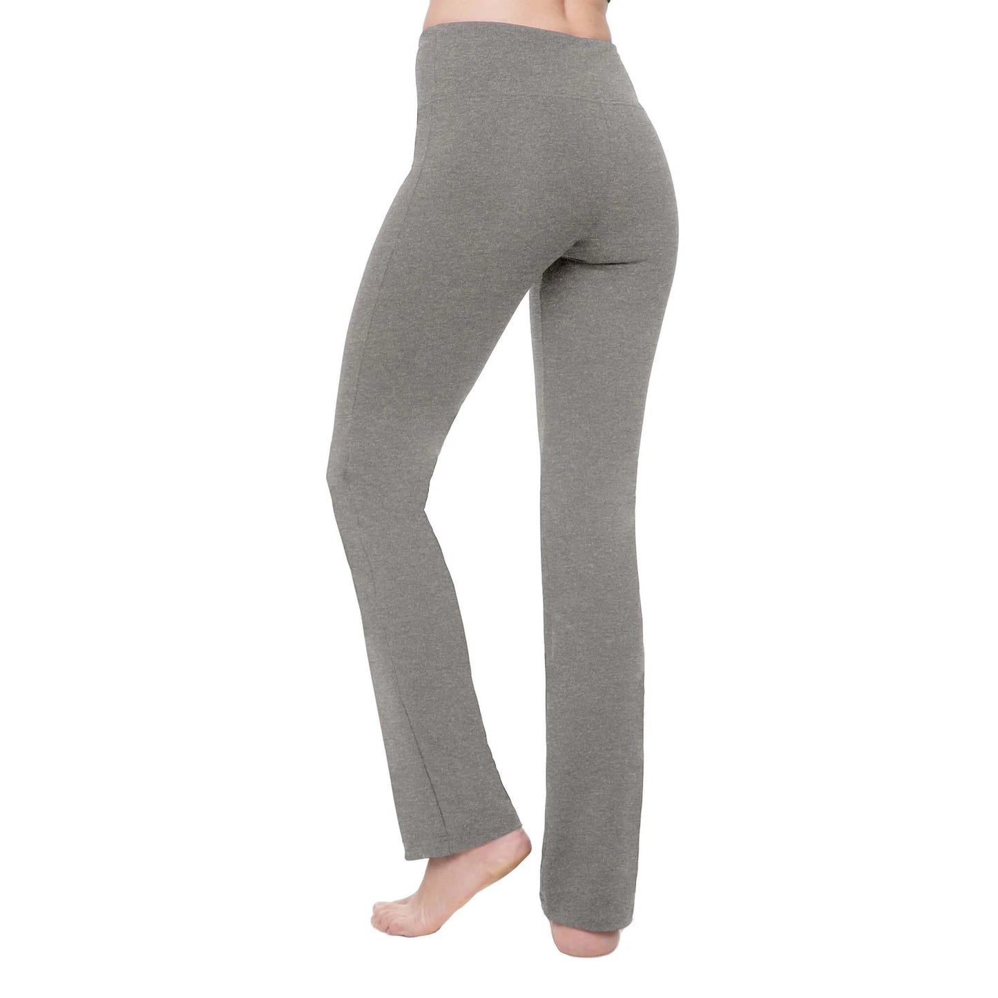 Straight Leg Yoga Pants for Women - High Waisted Workout Leggings