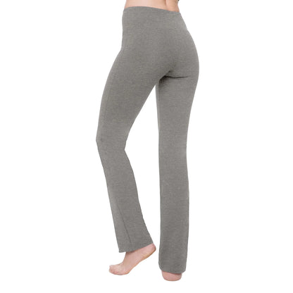 Straight Leg Yoga Pants for Women - High Waisted Workout Leggings