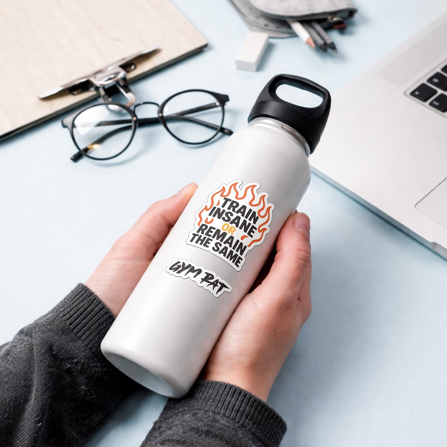 Gym Stickers 45-Pack - Workout Stickers for your Water Bottle