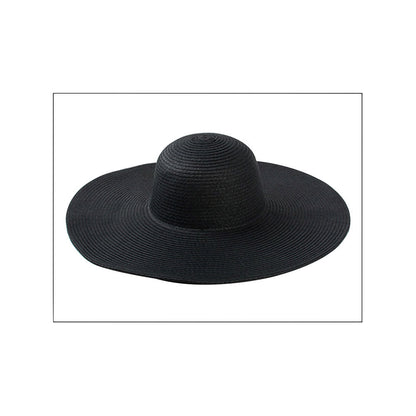 Solid Floppy Straw Sun Hat