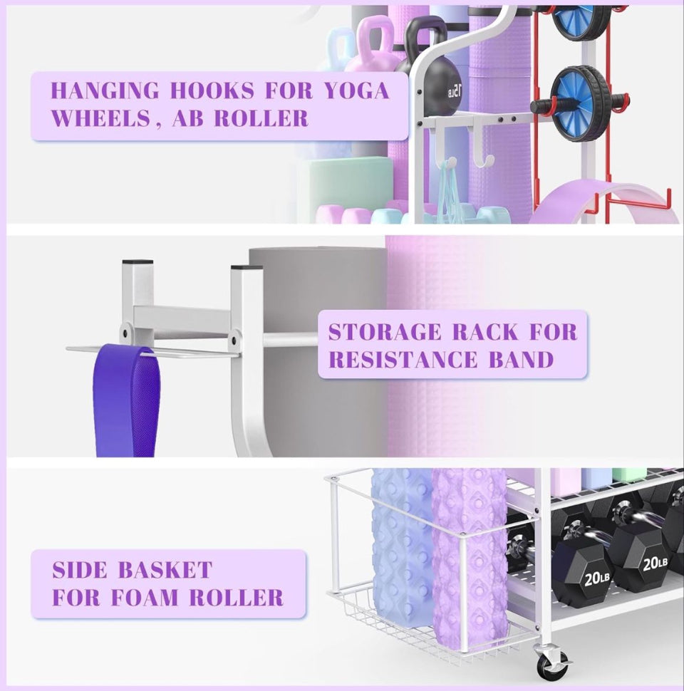 MyThingLogic Yoga Mat Storage Rack