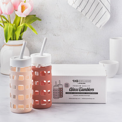 Juice & Smoothie Glass Tumbler Set