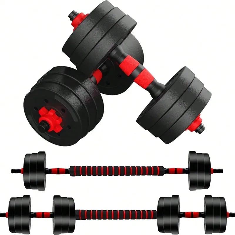 5–44 LB (2.3–20 kg) Adjustable Dumbbell to Barbell Set