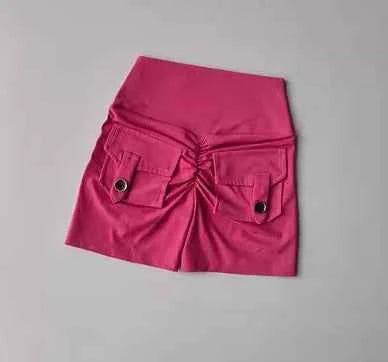 Women's High Waist Seamless Fitness Shorts with Pockets