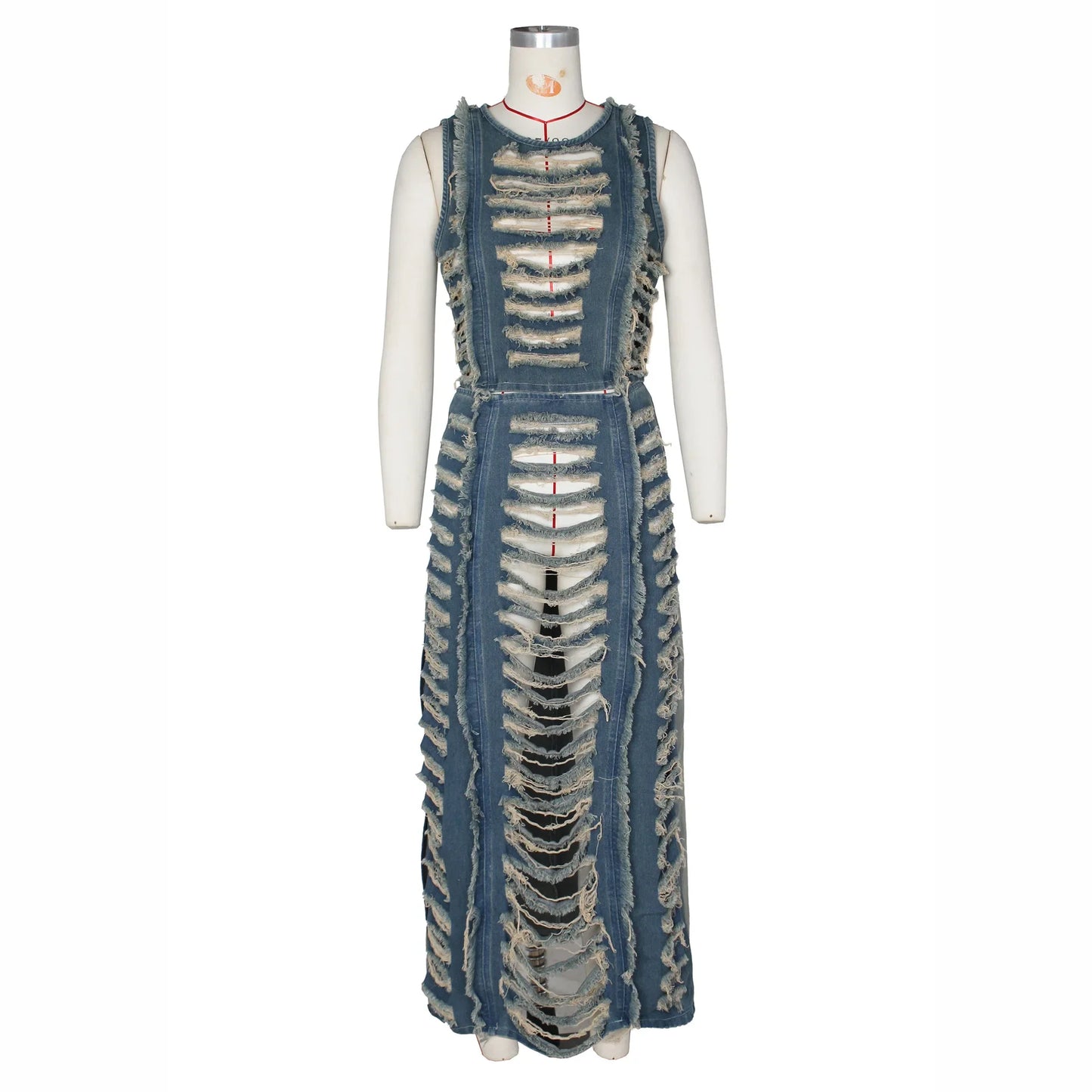 Women's Sleeveless Crop Tank Tops and Split Side Maxi Skirt