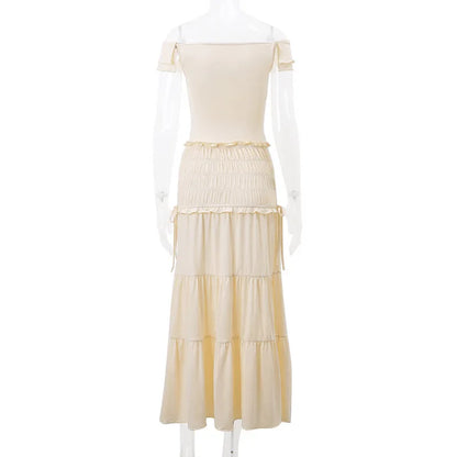 2-Piece Women's Ruffle Vacay Set