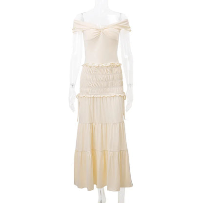2-Piece Women's Ruffle Vacay Set