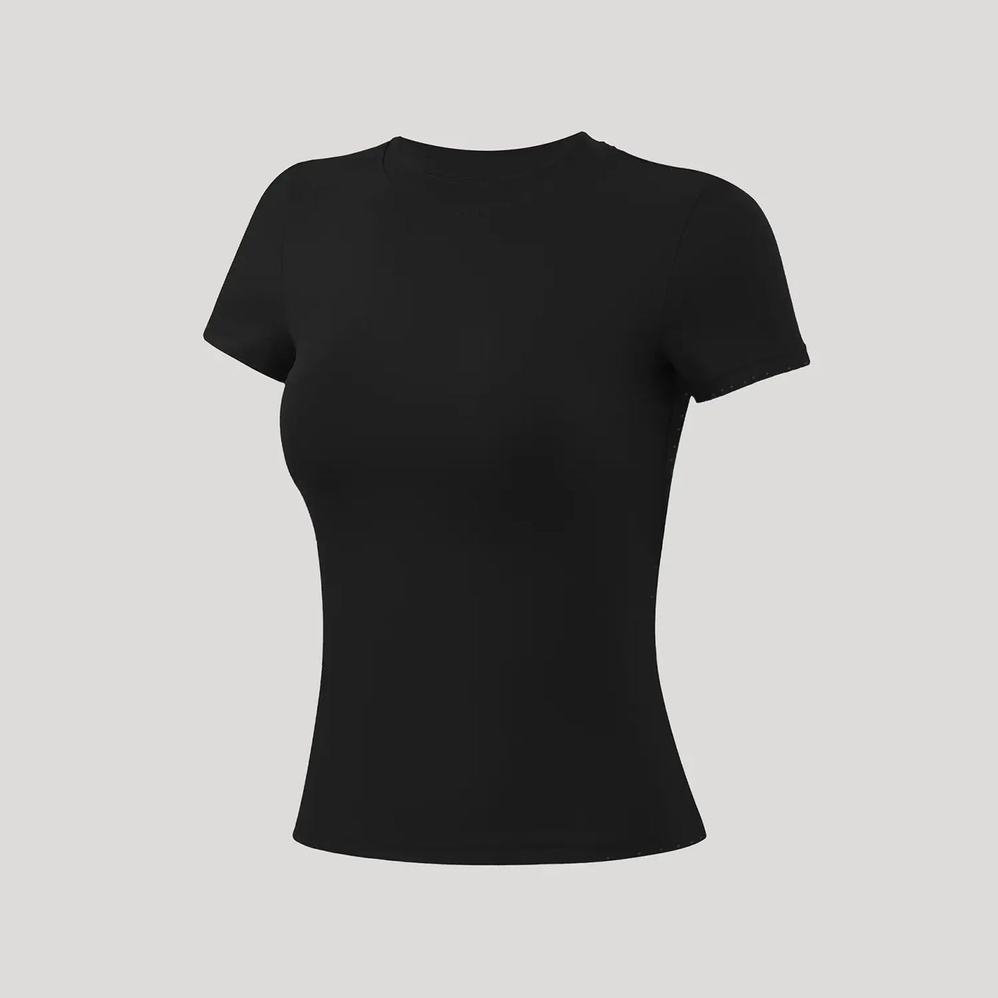 Timeoff 5-Piece Solid Sports Tee Set round Neck Slim Stretchy Ideal for Yoga Gym Workouts Women'S Athletic Wear Sporty Style Clothes Gym Shirts Workout Tops Oversized Gym Shirts Fitness Outfit