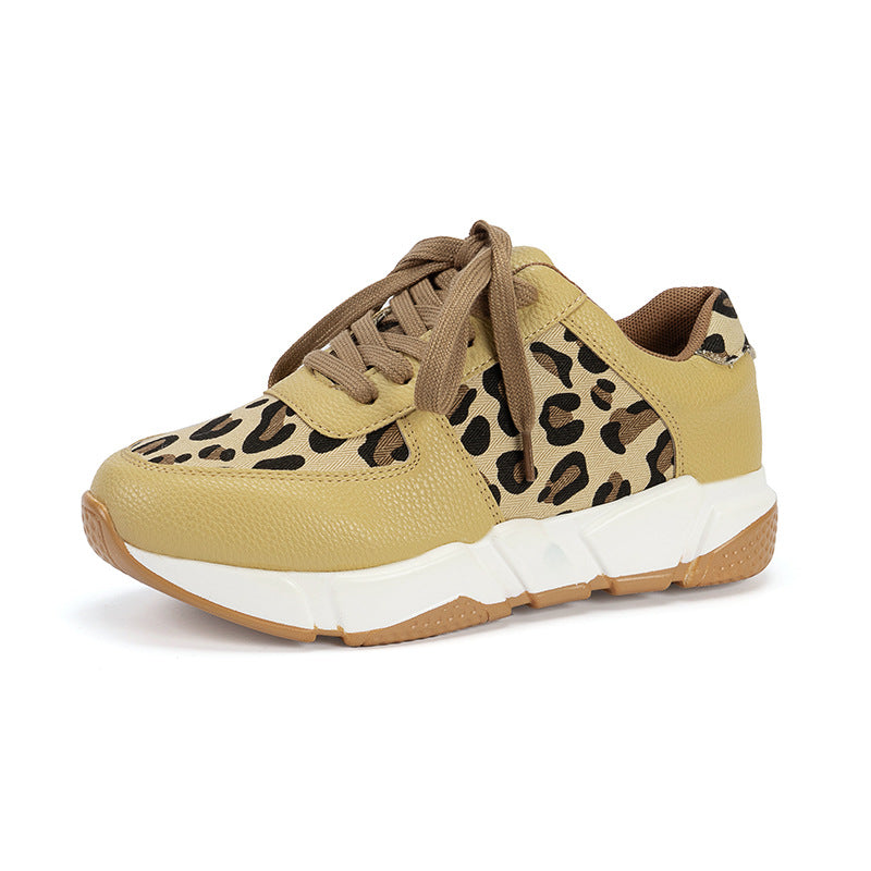 Women's Leopard Running Sneakers