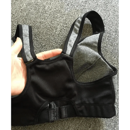 Women's Dazzling Zip-up Sports Bra