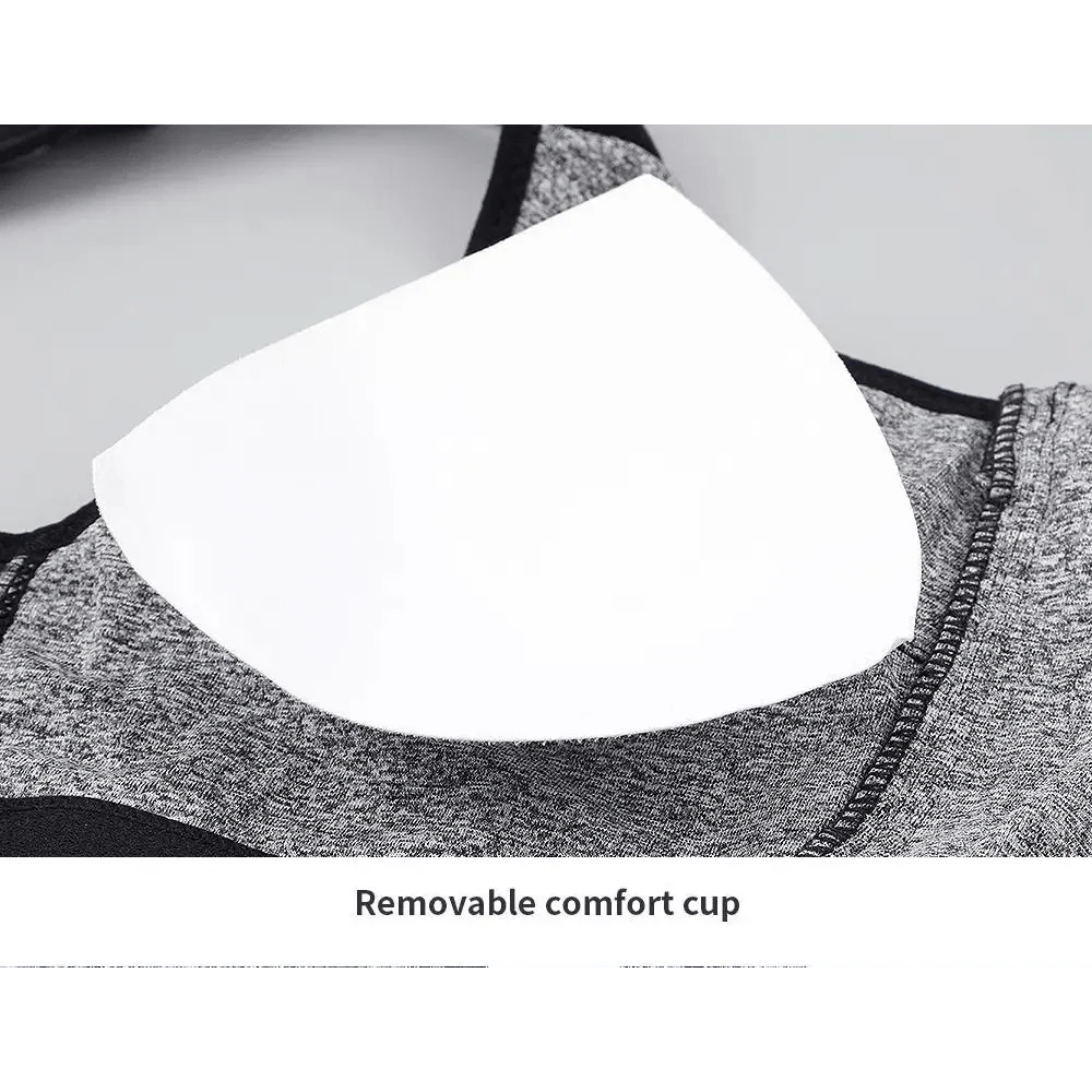 Women's Dazzling Zip-up Sports Bra