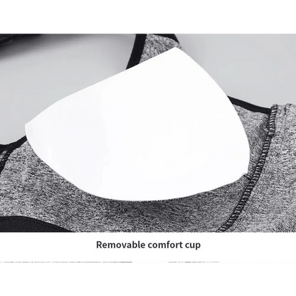 Women's Dazzling Zip-up Sports Bra