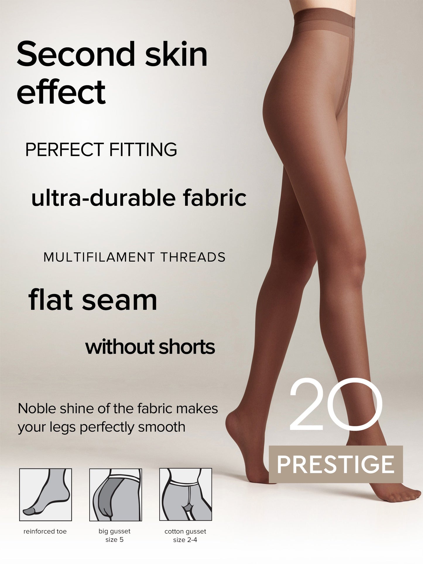 Tights Conte Prestige 20 Den - Sheer to Waist Noble Shine